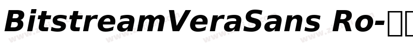 BitstreamVeraSans Ro字体转换